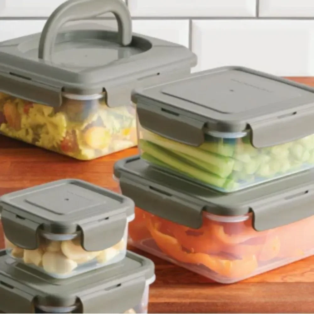 Rachael Ray Leak Proof Food Storage Containers Set GREY
